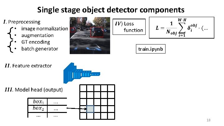 Single stage object detector components train. ipynb 18 