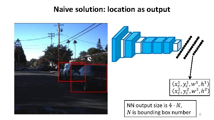 Naive solution: location as output 6 
