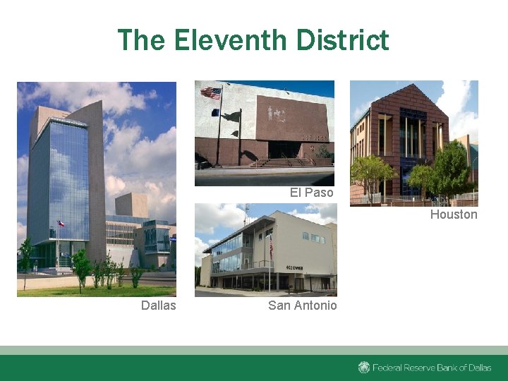 The Eleventh District El Paso Houston Dallas San Antonio 