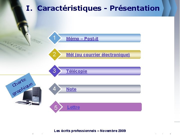 I. Caractéristiques - Présentation rte a ue Ch q hi p a gr www.