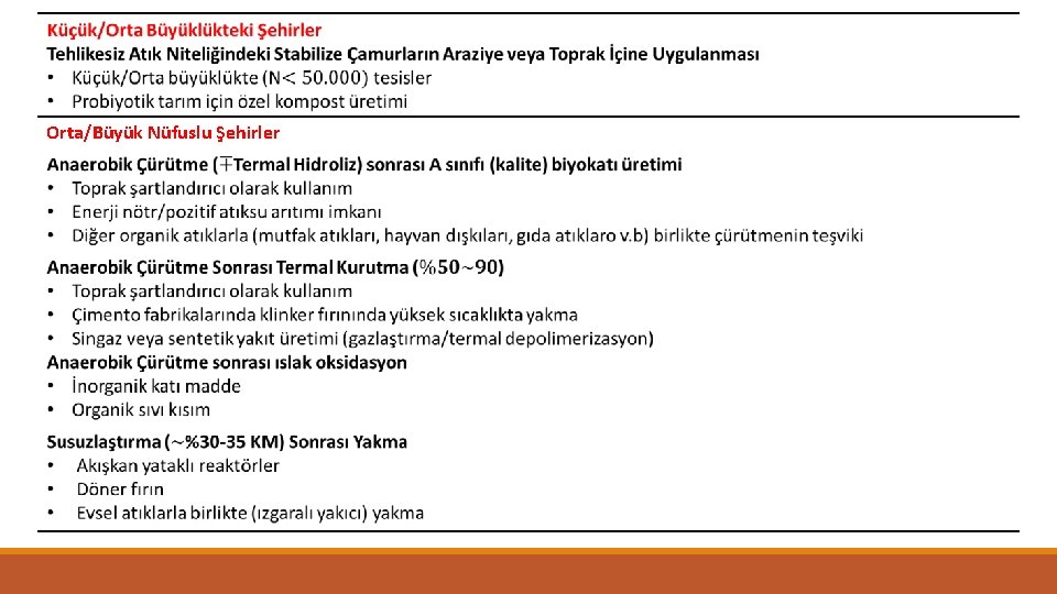 Orta/Büyük Nüfuslu Şehirler 