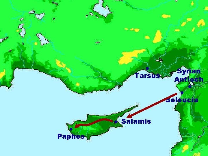  Tarsus Syrian Antioch Seleucia Paphos Salamis 