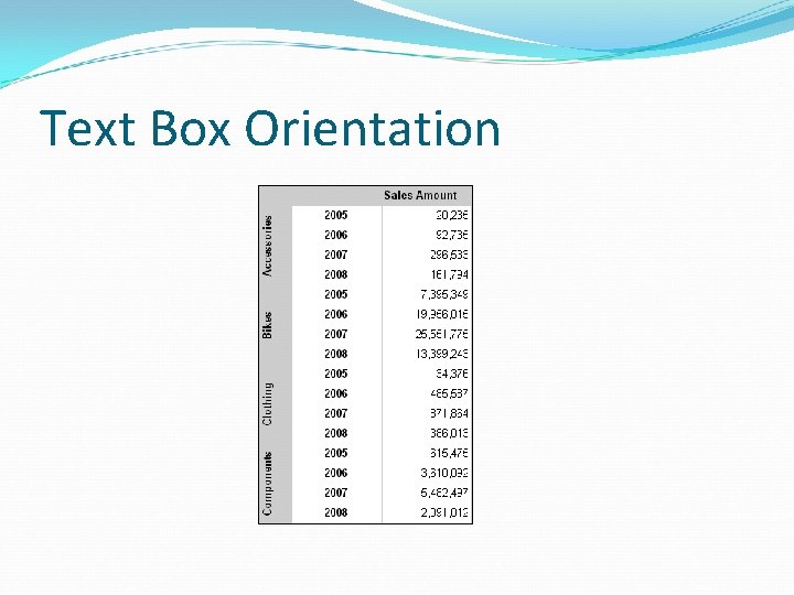 Text Box Orientation 