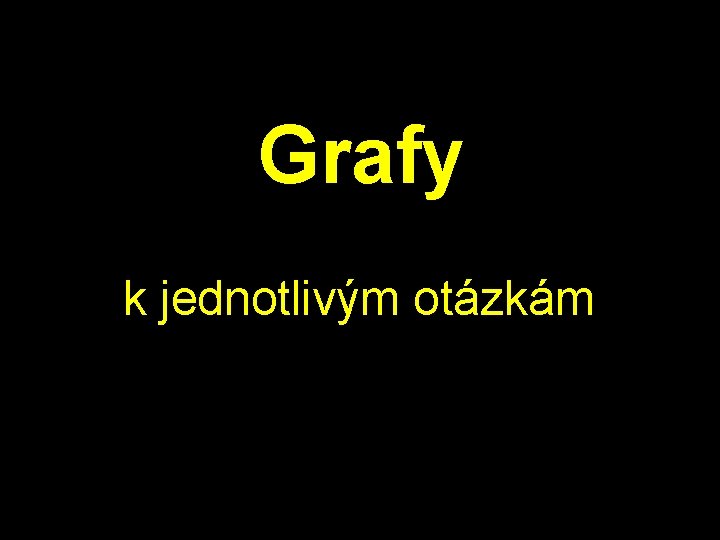 Grafy k jednotlivým otázkám 