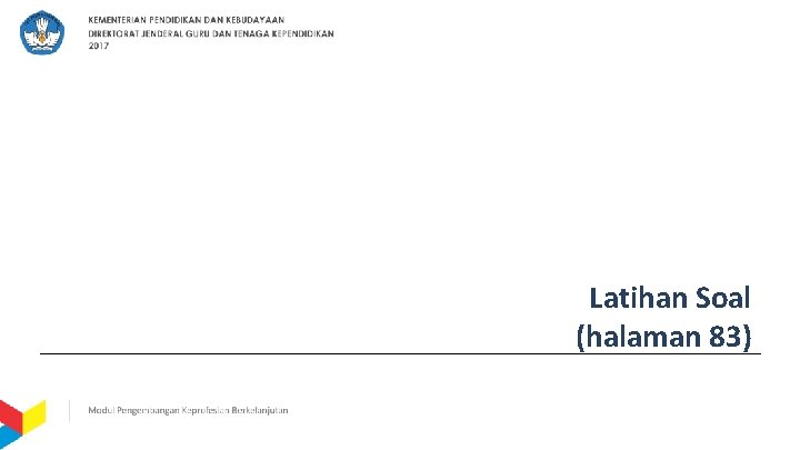 Latihan Soal (halaman 83) 