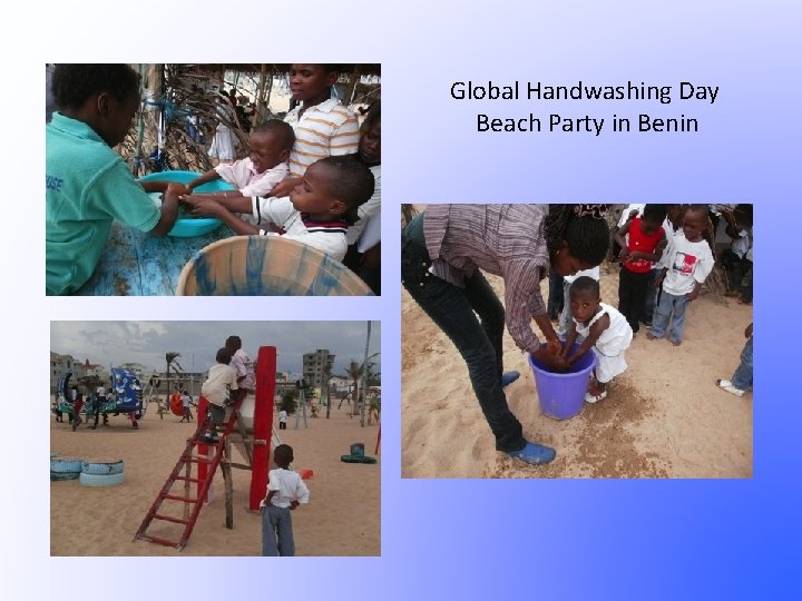 Global Handwashing Day Beach Party in Benin 