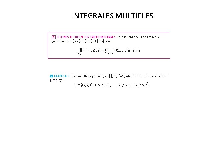 INTEGRALES MULTIPLES 