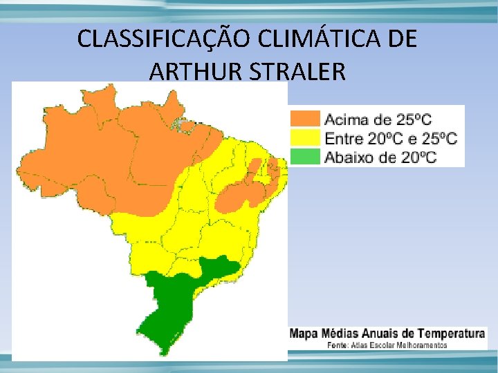 CLASSIFICAÇÃO CLIMÁTICA DE ARTHUR STRALER 