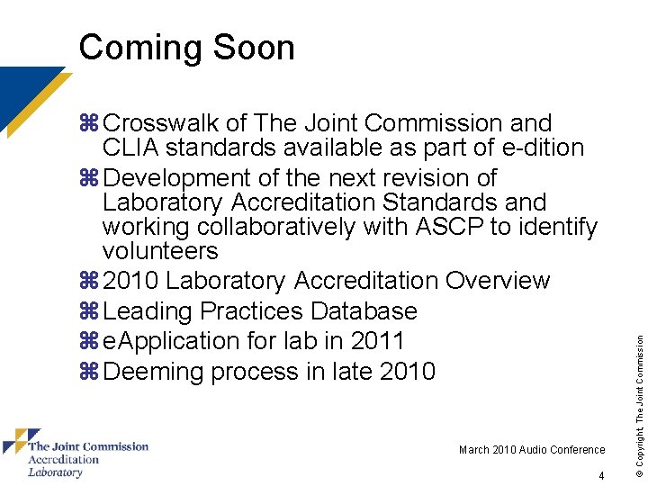 z Crosswalk of The Joint Commission and CLIA standards available as part of e-dition