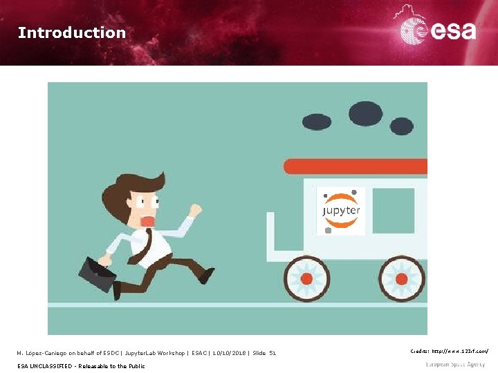 Introduction M. López-Caniego on behalf of ESDC | Jupyter. Lab Workshop | ESAC |