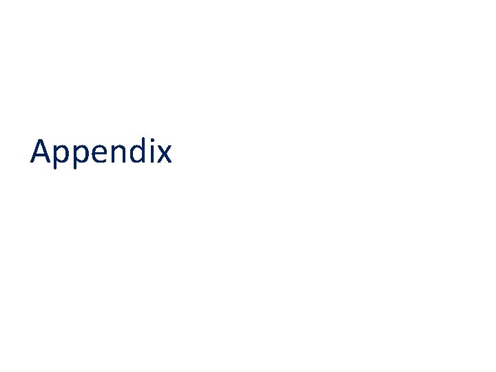 Appendix 