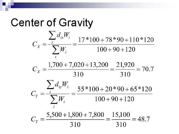 Center of Gravity 