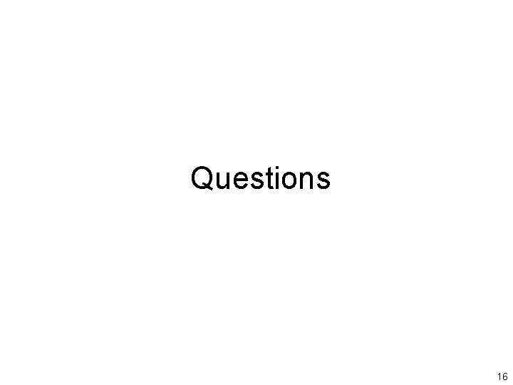 Questions 16 