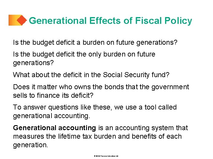 Generational Effects of Fiscal Policy Is the budget deficit a burden on future generations?