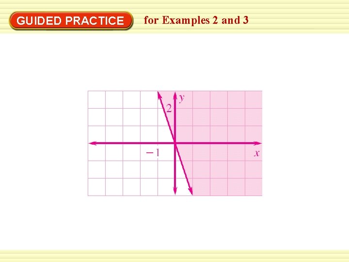 GUIDED PRACTICE for Examples 2 and 3 