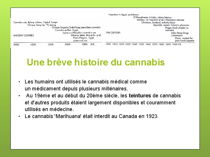 Une brève histoire du cannabis • Les humains ont utilisés le cannabis médical comme