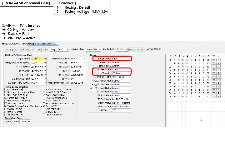 [3. VIN =4. 5 V abnormal Case] 3. VIN = 4. 5 V is