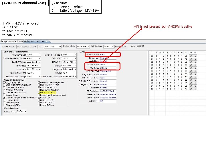 [3. VIN =4. 5 V abnormal Case] 4. VIN = 4. 5 V is