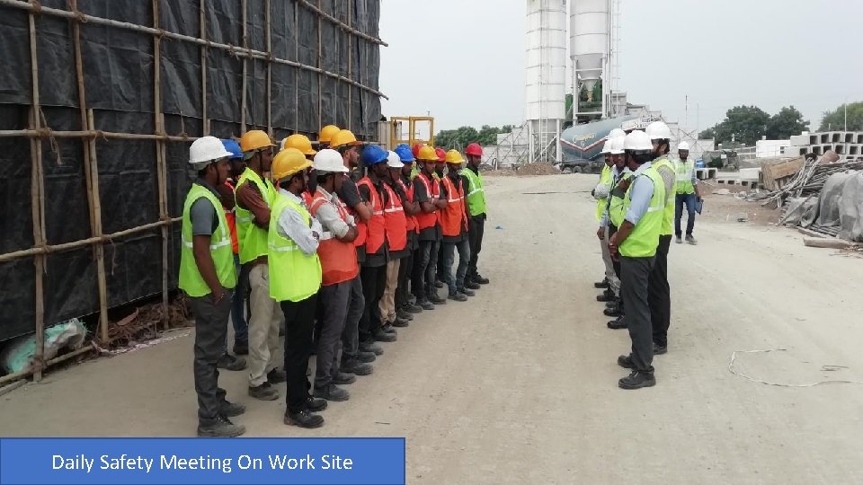 Daily Safety Meeting On Work Site 