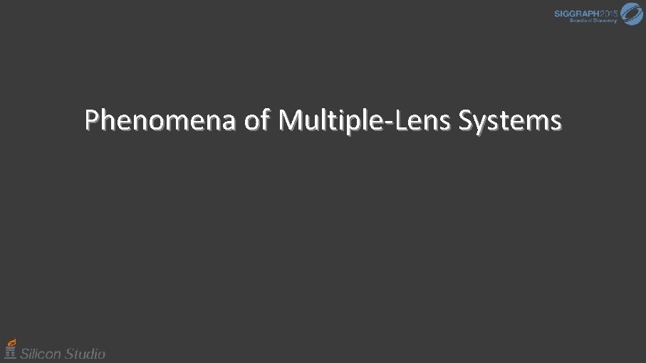 Phenomena of Multiple-Lens Systems 