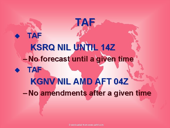 TAF u TAF KSRQ NIL UNTIL 14 Z u – No forecast until a