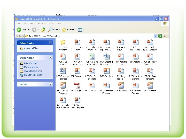 Double click on folder 