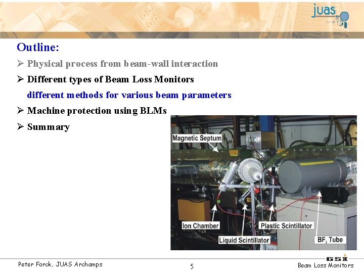 Outline: Ø Physical process from beam-wall interaction Ø Different types of Beam Loss Monitors