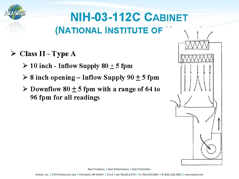 NIH-03 -112 C CABINET (NATIONAL INSTITUTE OF HEALTH) Ø Class II - Type A