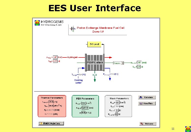 EES User Interface 11 