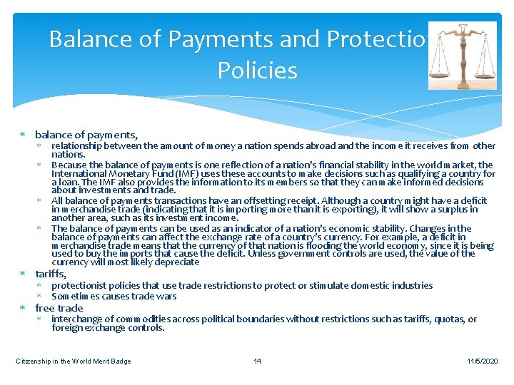 Balance of Payments and Protectionist Policies balance of payments, relationship between the amount of