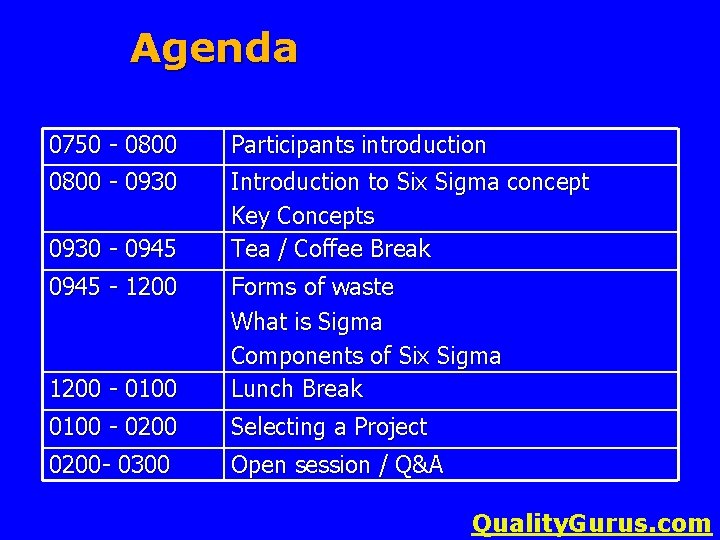 Agenda 0750 - 0800 - 0930 - 0945 - 1200 Participants introduction Introduction to