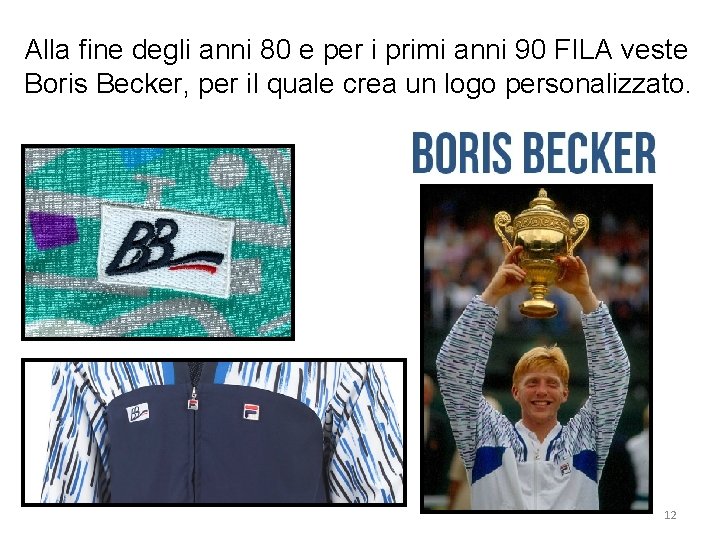 Alla fine degli anni 80 e per i primi anni 90 FILA veste Boris