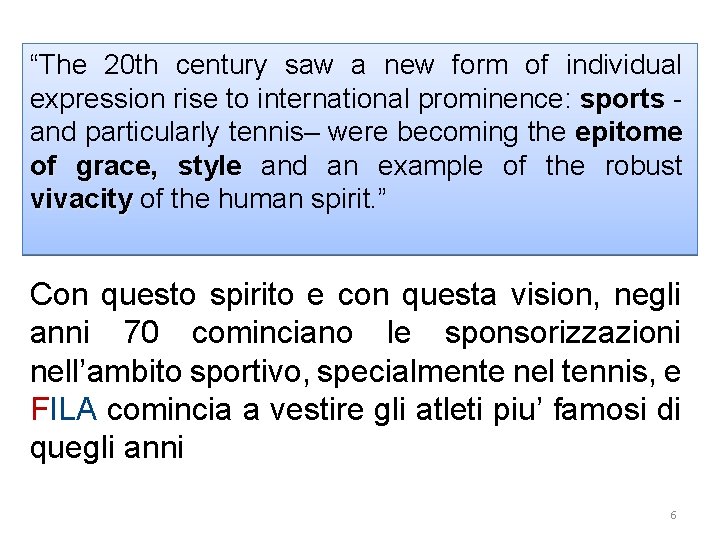 “The 20 th century saw a new form of individual expression rise to international