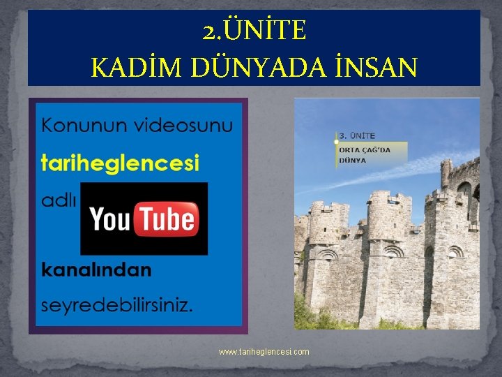 2. ÜNİTE KADİM DÜNYADA İNSAN www. tariheglencesi. com 