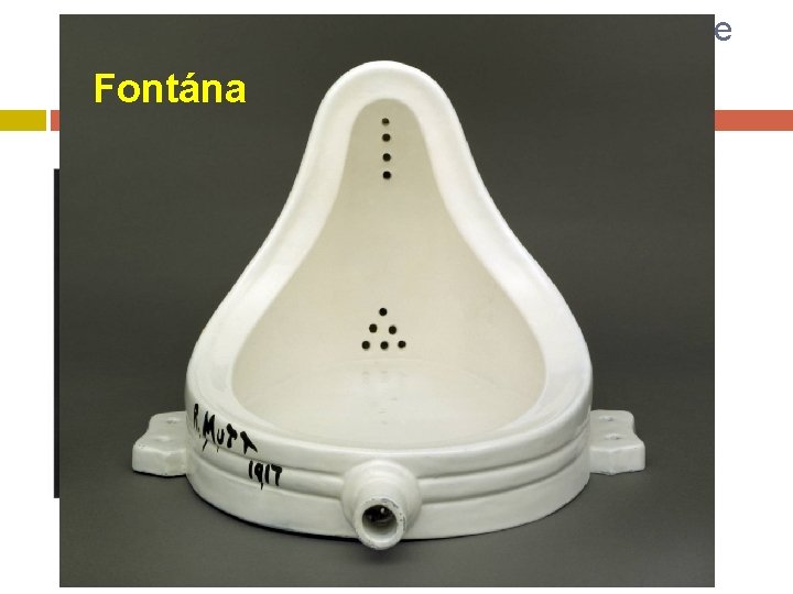 Marcel Duchamp schodů Fontána Akt sestupující ze 