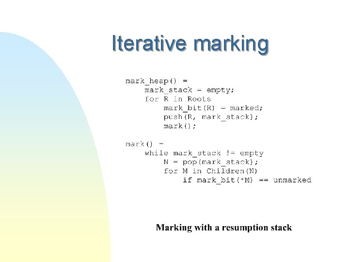 Iterative marking 