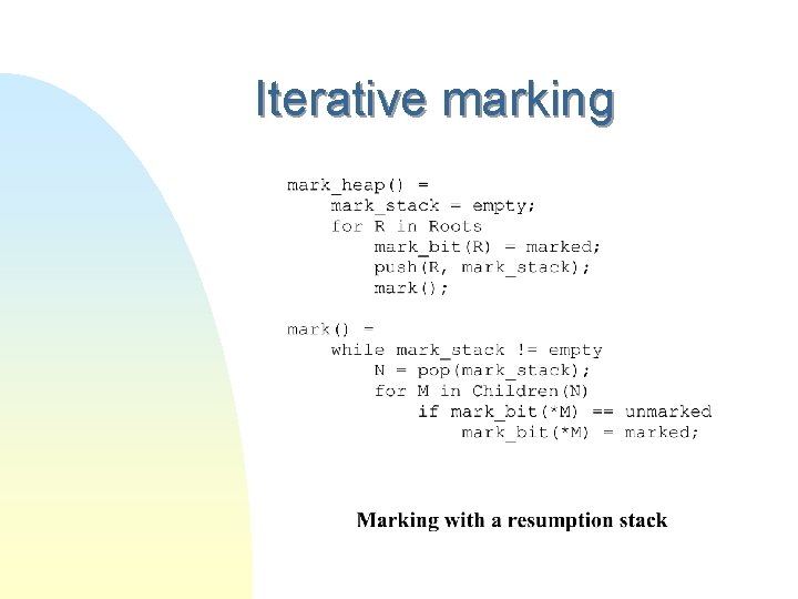 Iterative marking 
