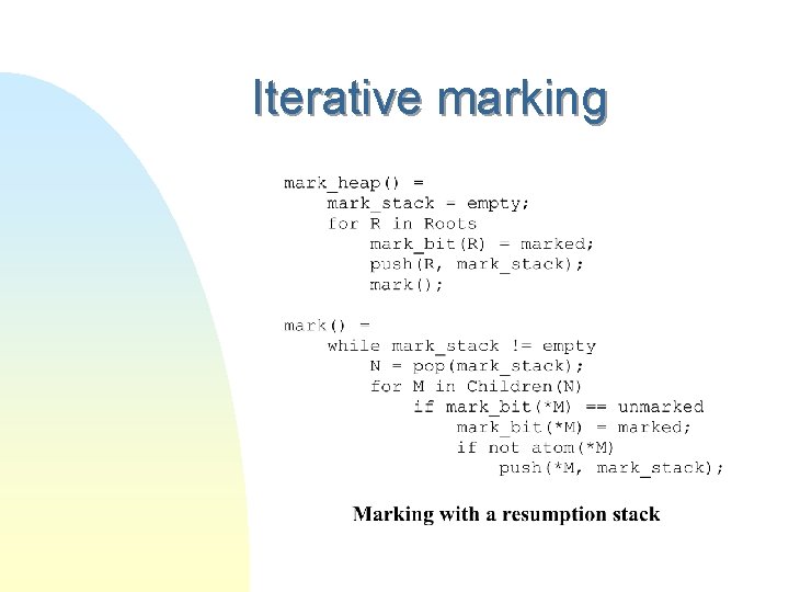 Iterative marking 