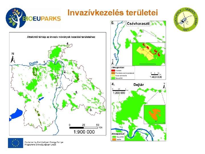 Invazívkezelés területei More detailed data assessment is going on 