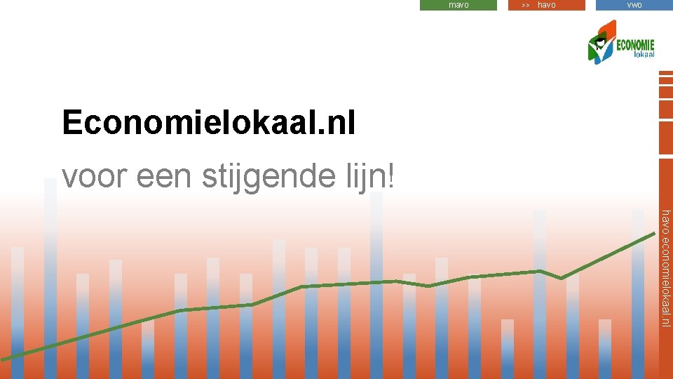 mavo >> havo vwo Economielokaal. nl voor een stijgende lijn! havo. economielokaal. nl 