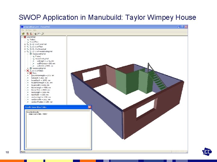 SWOP Application in Manubuild: Taylor Wimpey House 18 