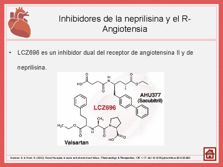 Inhibidores de la neprilisina y el RAngiotensia • LCZ 696 es un inhibidor dual