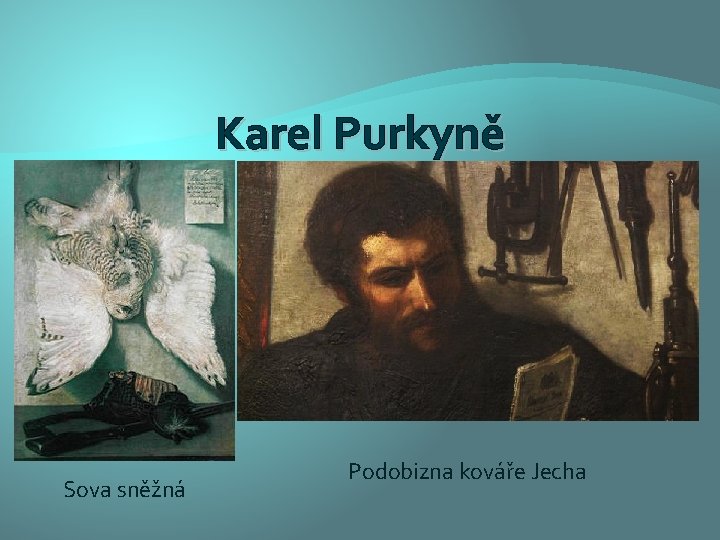 Karel Purkyně Sova sněžná Podobizna kováře Jecha 