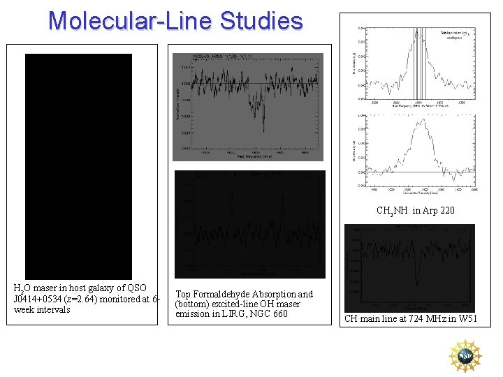 Molecular-Line Studies CH 2 NH in Arp 220 H 2 O maser in host