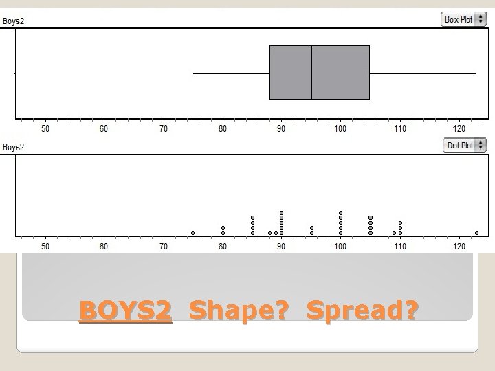 BOYS 2 Shape? Spread? 