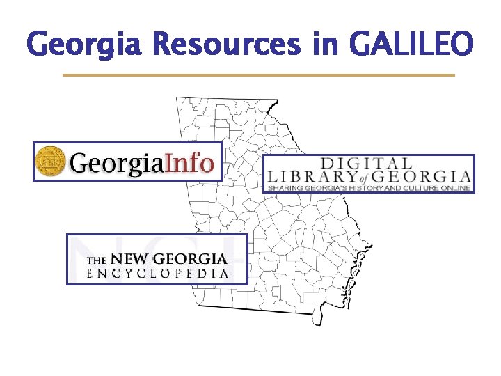 Georgia Resources in GALILEO 