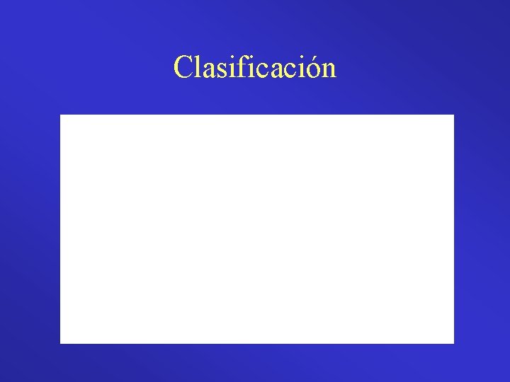 Clasificación 