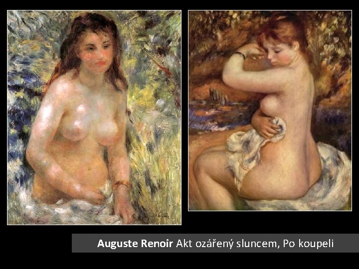 Auguste Renoir Akt ozářený sluncem, Po koupeli 