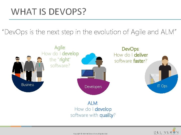 WHAT IS DEVOPS? “Dev. Ops is the next step in the evolution of Agile