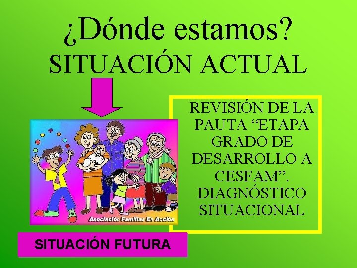 ¿Dónde estamos? SITUACIÓN ACTUAL REVISIÓN DE LA PAUTA “ETAPA GRADO DE DESARROLLO A CESFAM”.